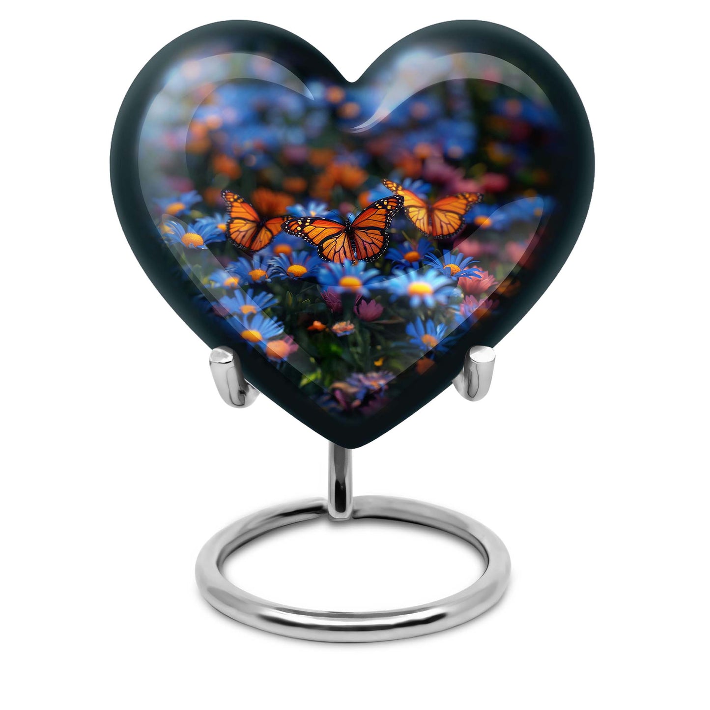 Heart memorial large urn for human ashes, customizable