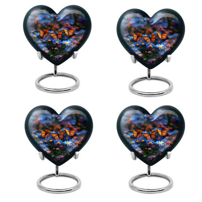 Heart memorial large urn for human ashes, customizable
