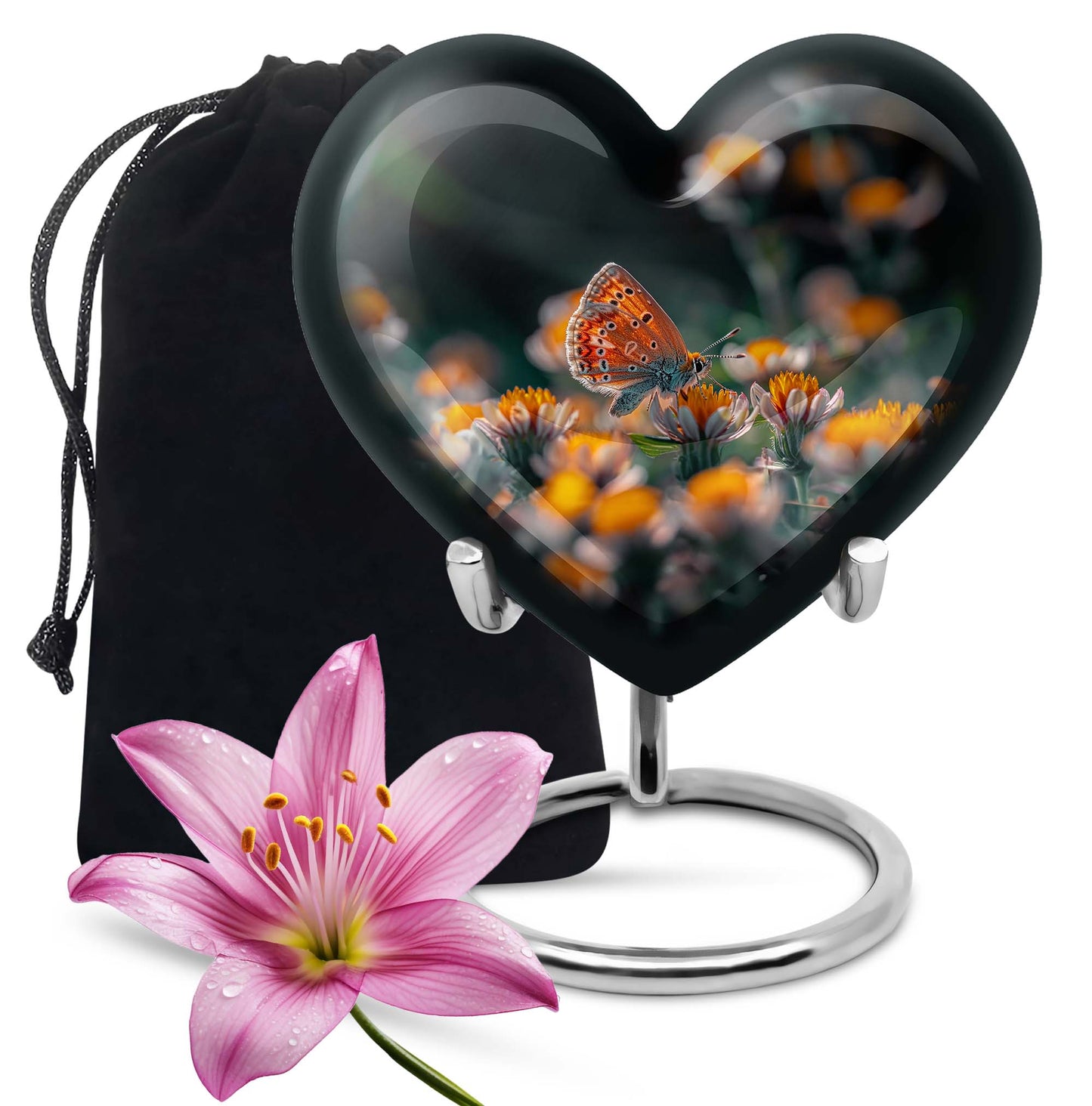 Butterfly Theme Large Urn 10 Inch