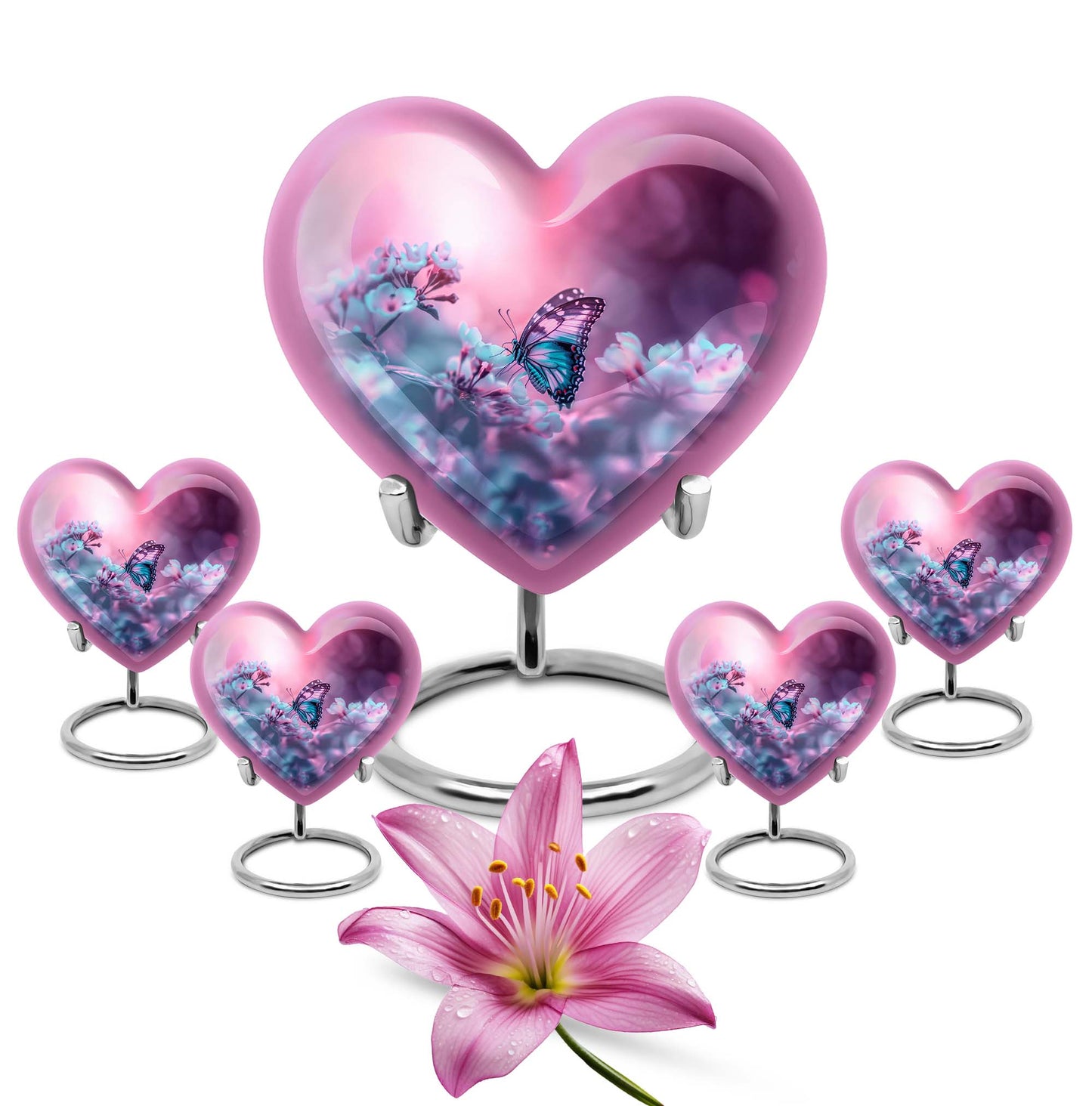heart-shaped burial urn 