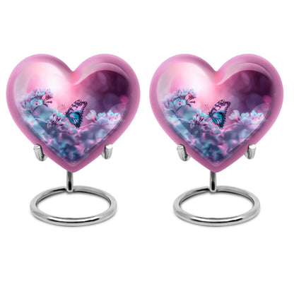 heart-shaped burial urn 