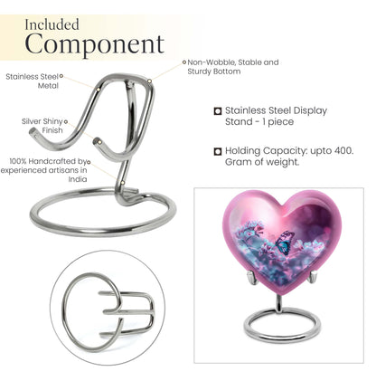 heart-shaped burial urn 