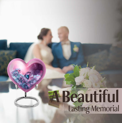 heart-shaped burial urn 