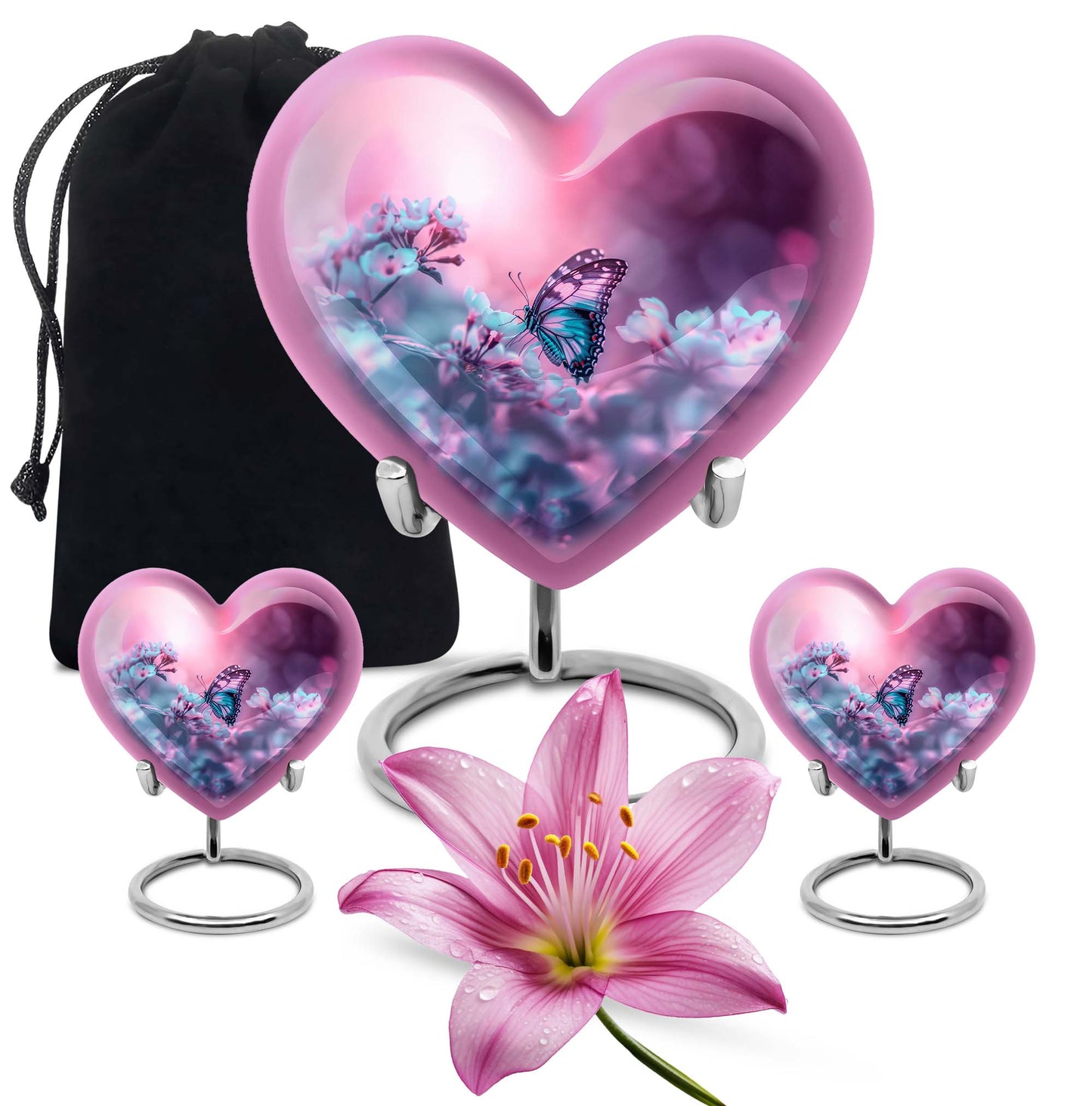 heart-shaped burial urn 