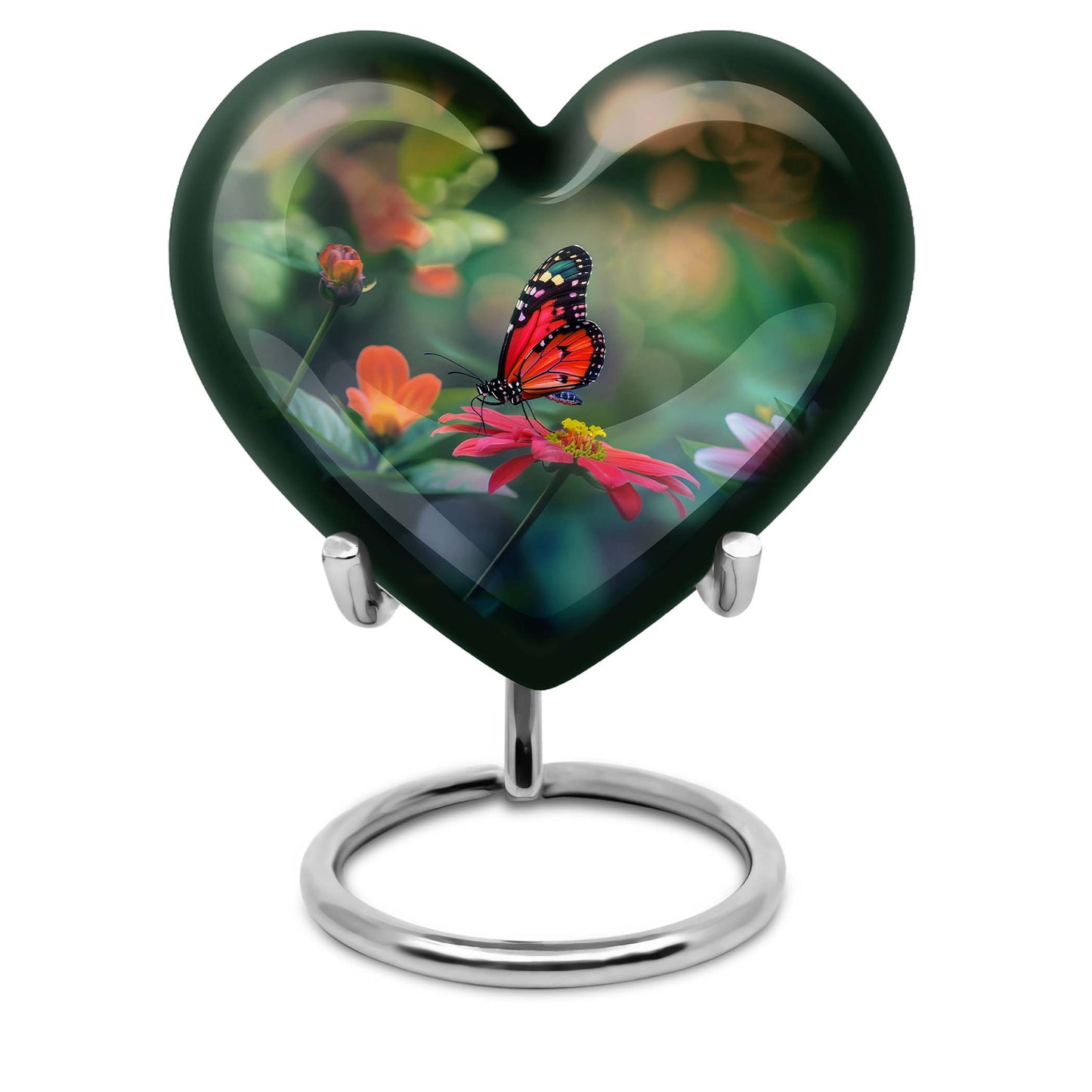 10-inch Butterfly Heart Urn