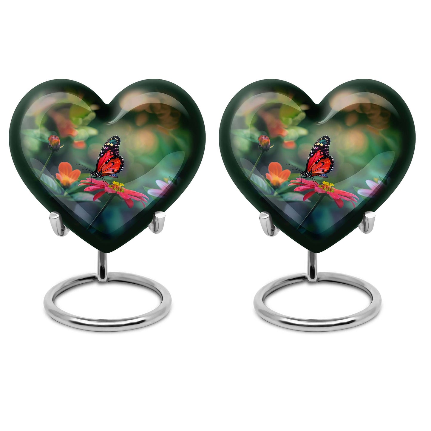 10-inch Butterfly Heart Urn