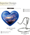 10-inch heart urn themed butterfly for human ashes