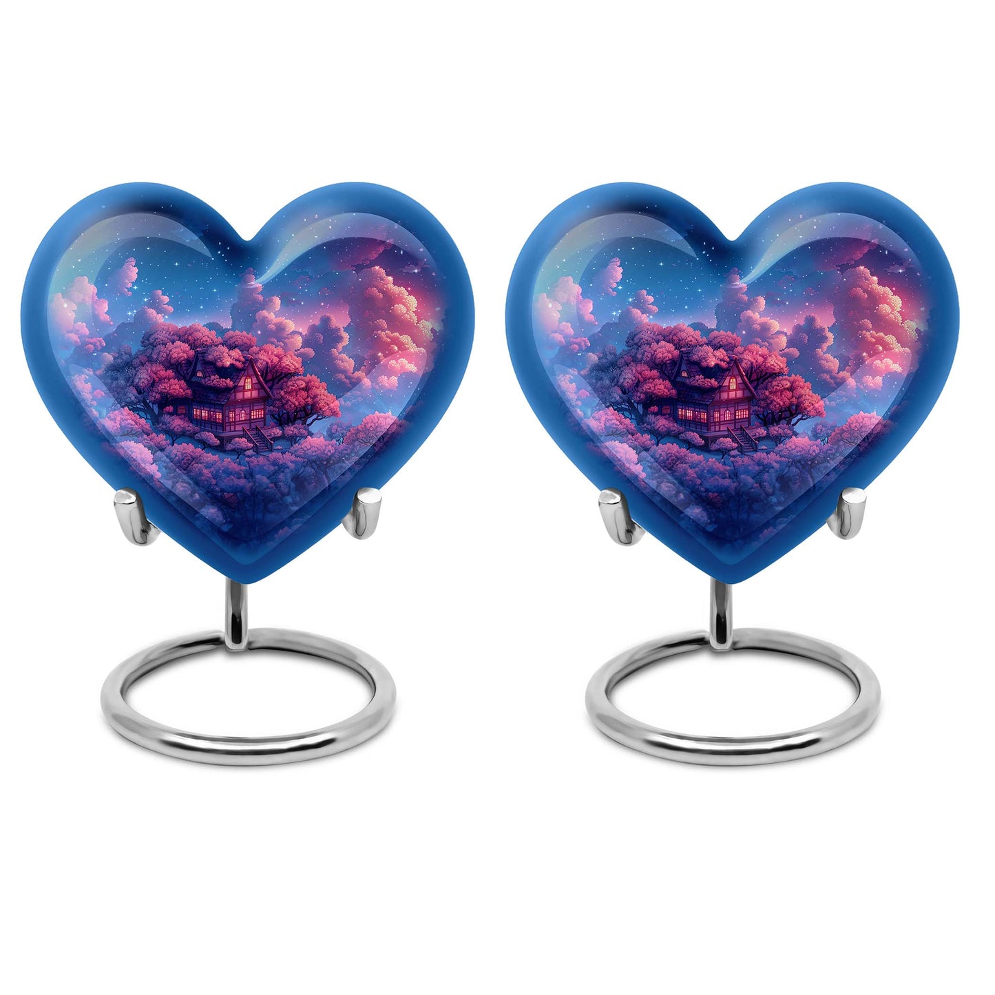 heart urn for storing human ashes