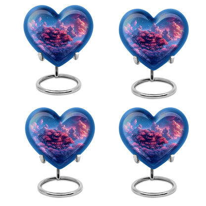 heart urn for storing human ashes
