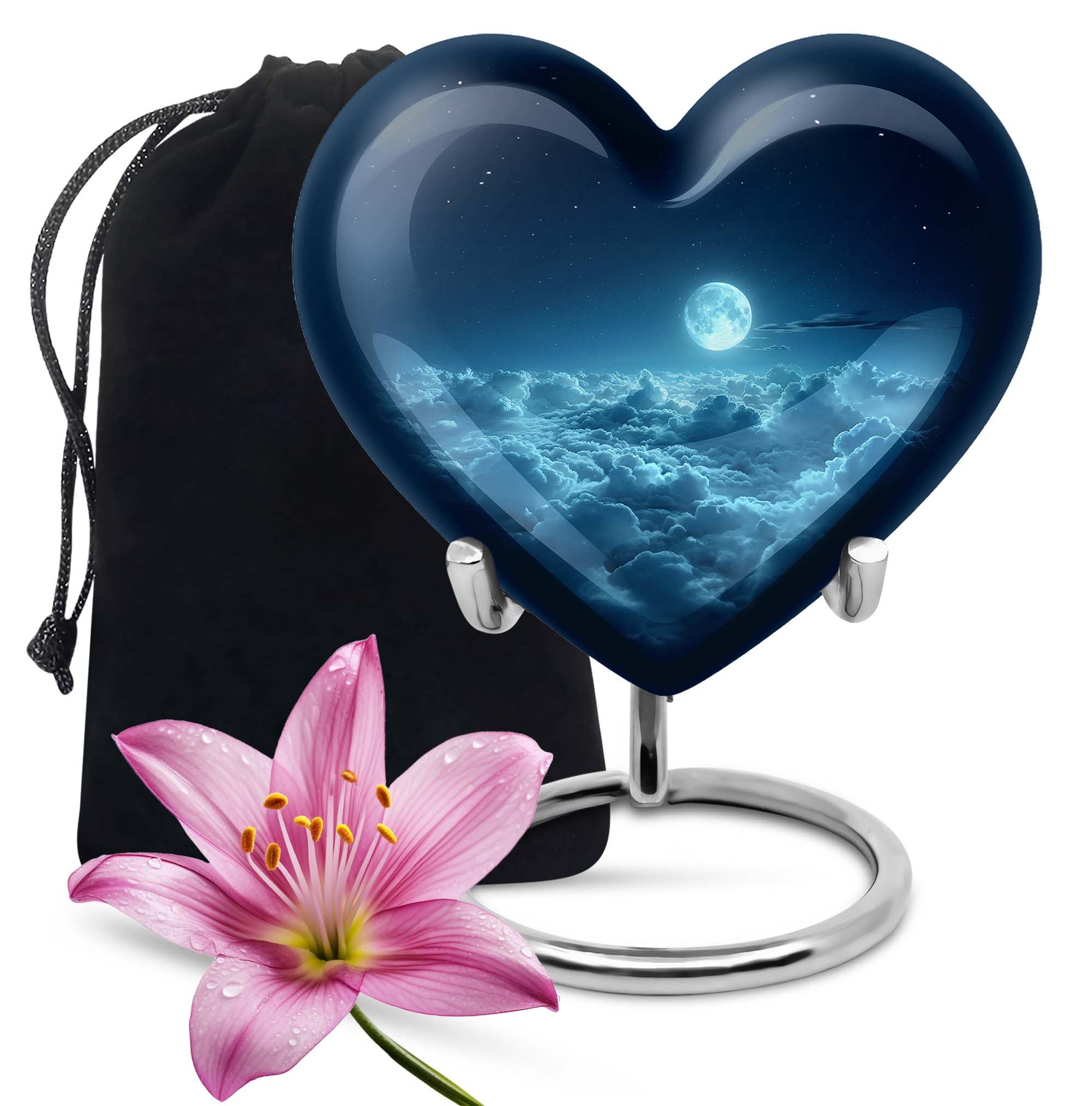Heart-shaped Clouds Urn