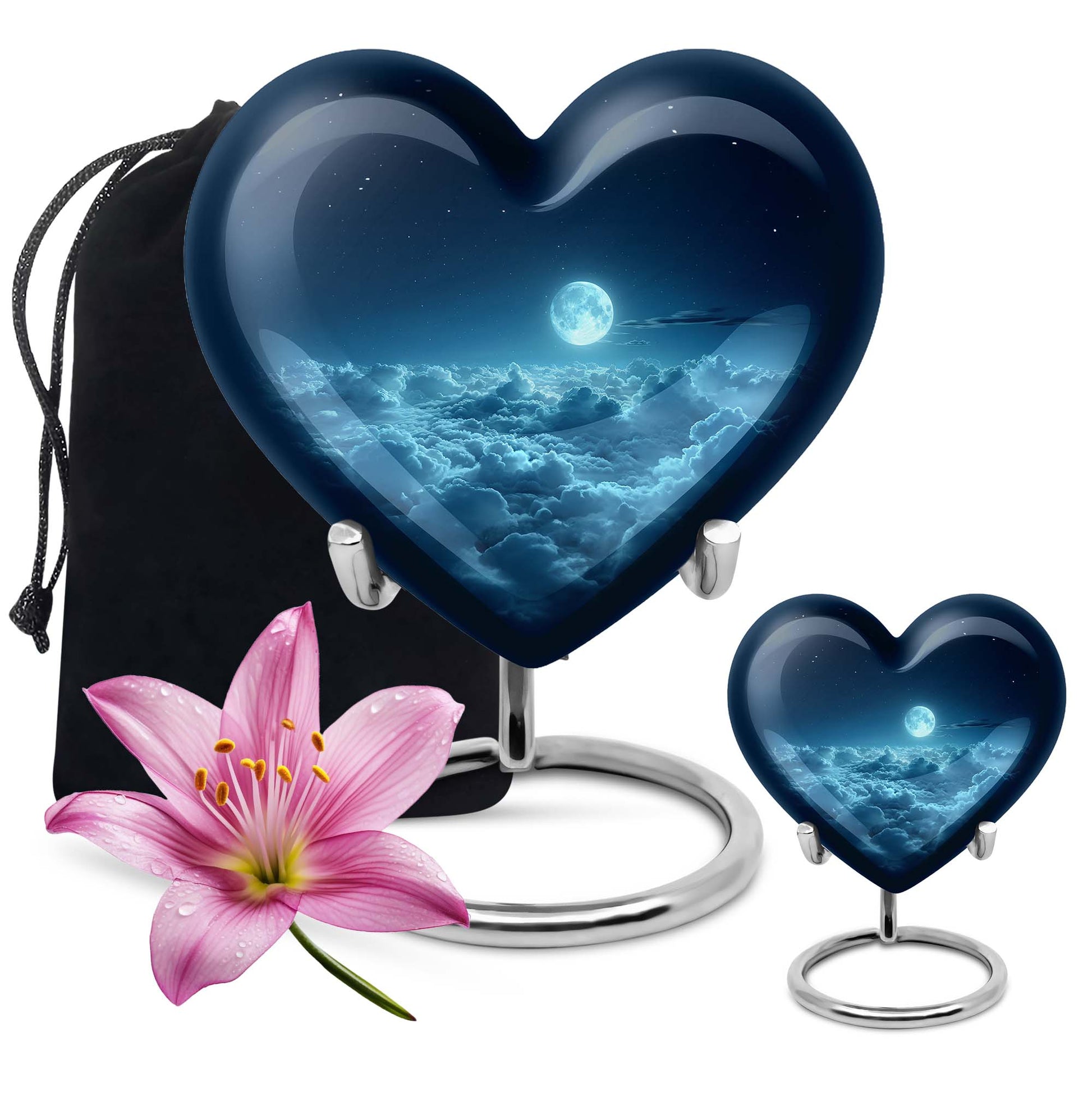 Heart-shaped Clouds Urn