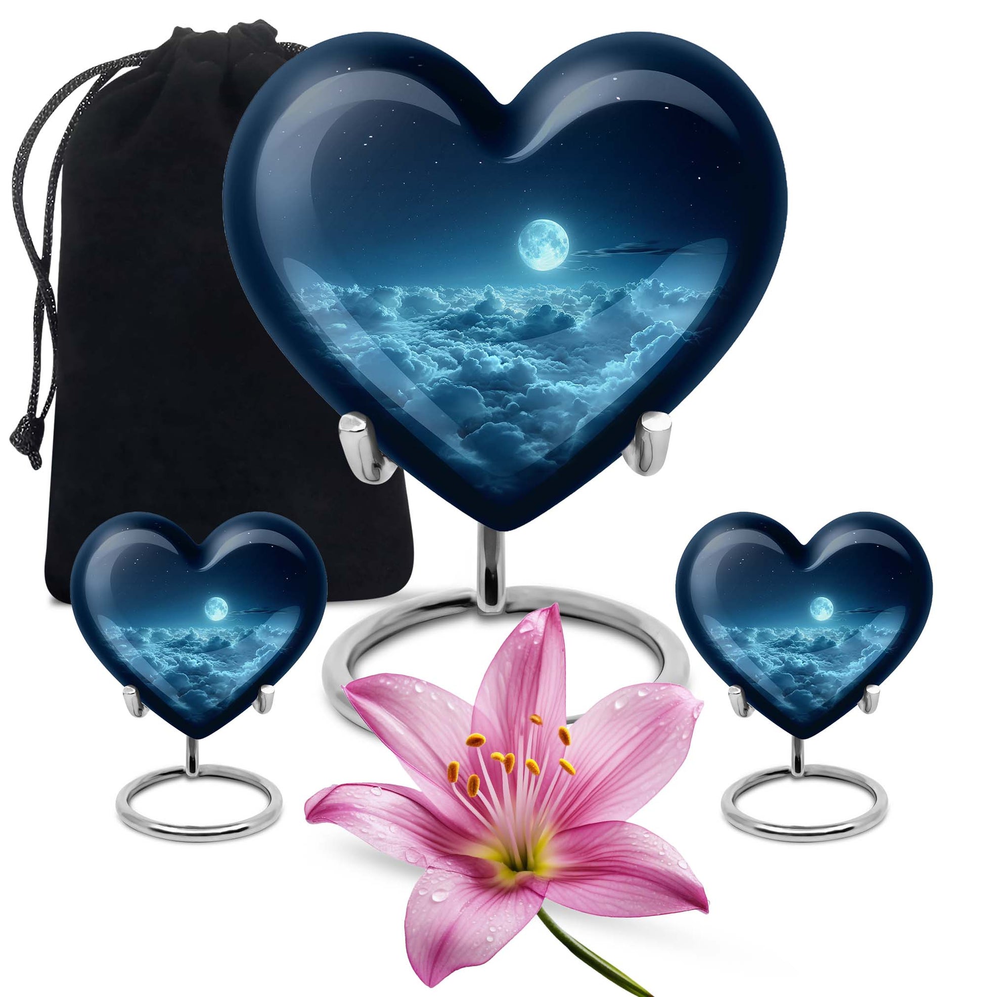 Heart-shaped Clouds Urn