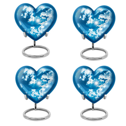 heart-shaped clouds urn 
