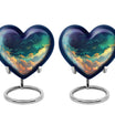 10-inch Heart Urn, cloud burial urn in aluminium