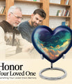 10-inch Heart Urn, cloud burial urn in aluminium