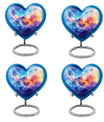 Clouds Theme 3 Inch Keepsake Pack of 4