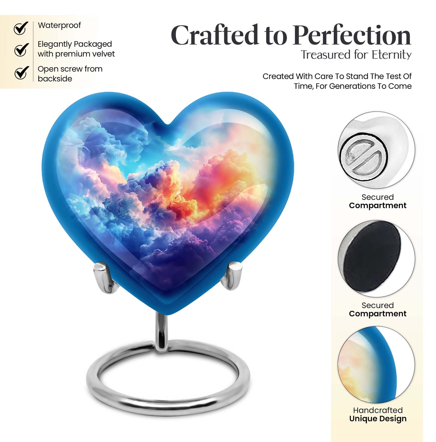Clouds Heart urn
