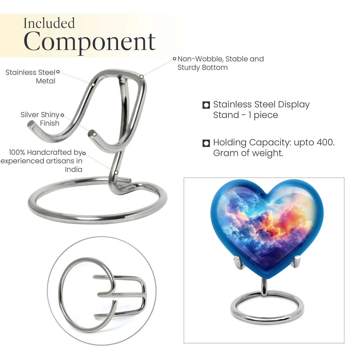 Clouds Heart urn