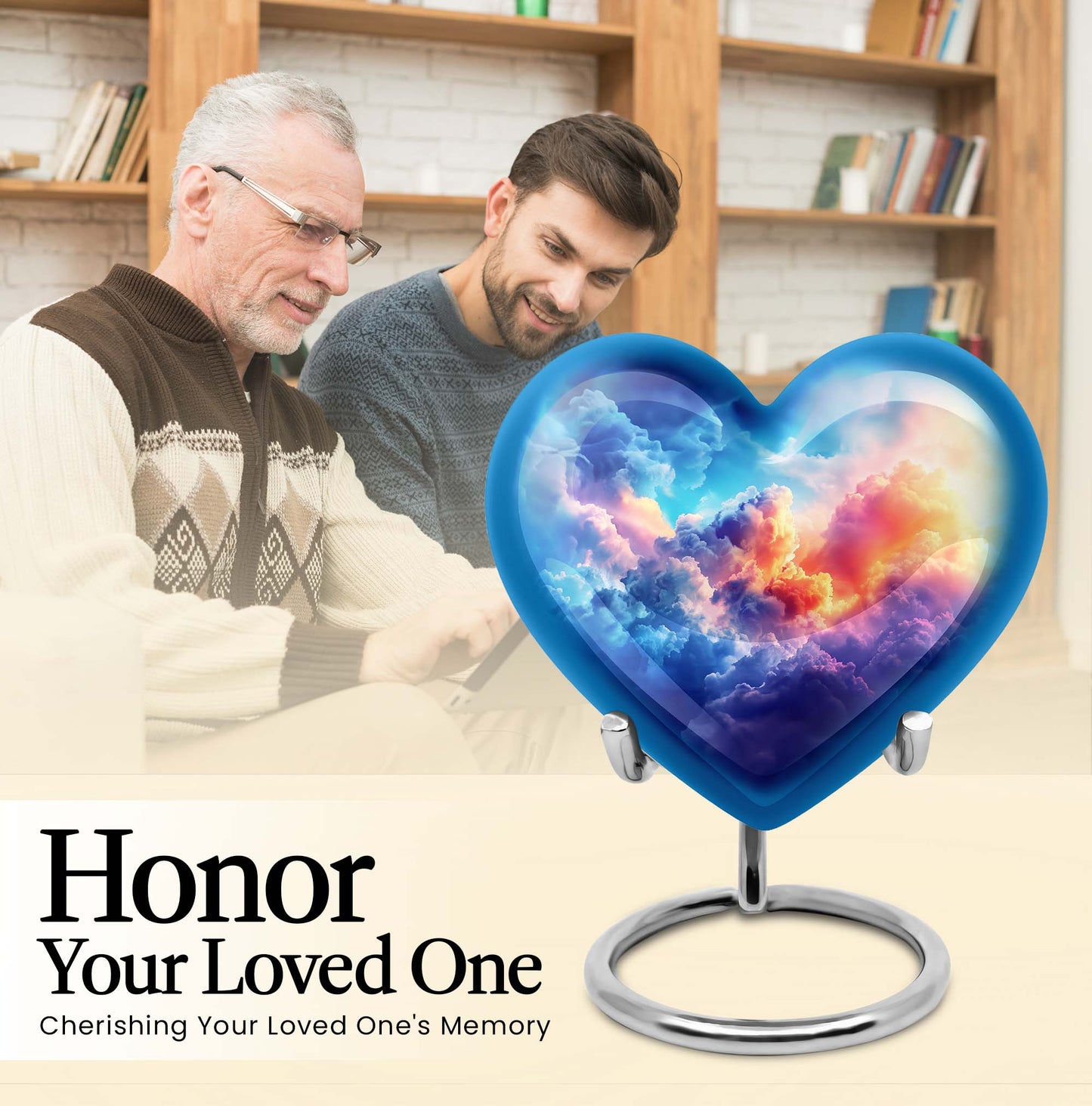Clouds Heart urn