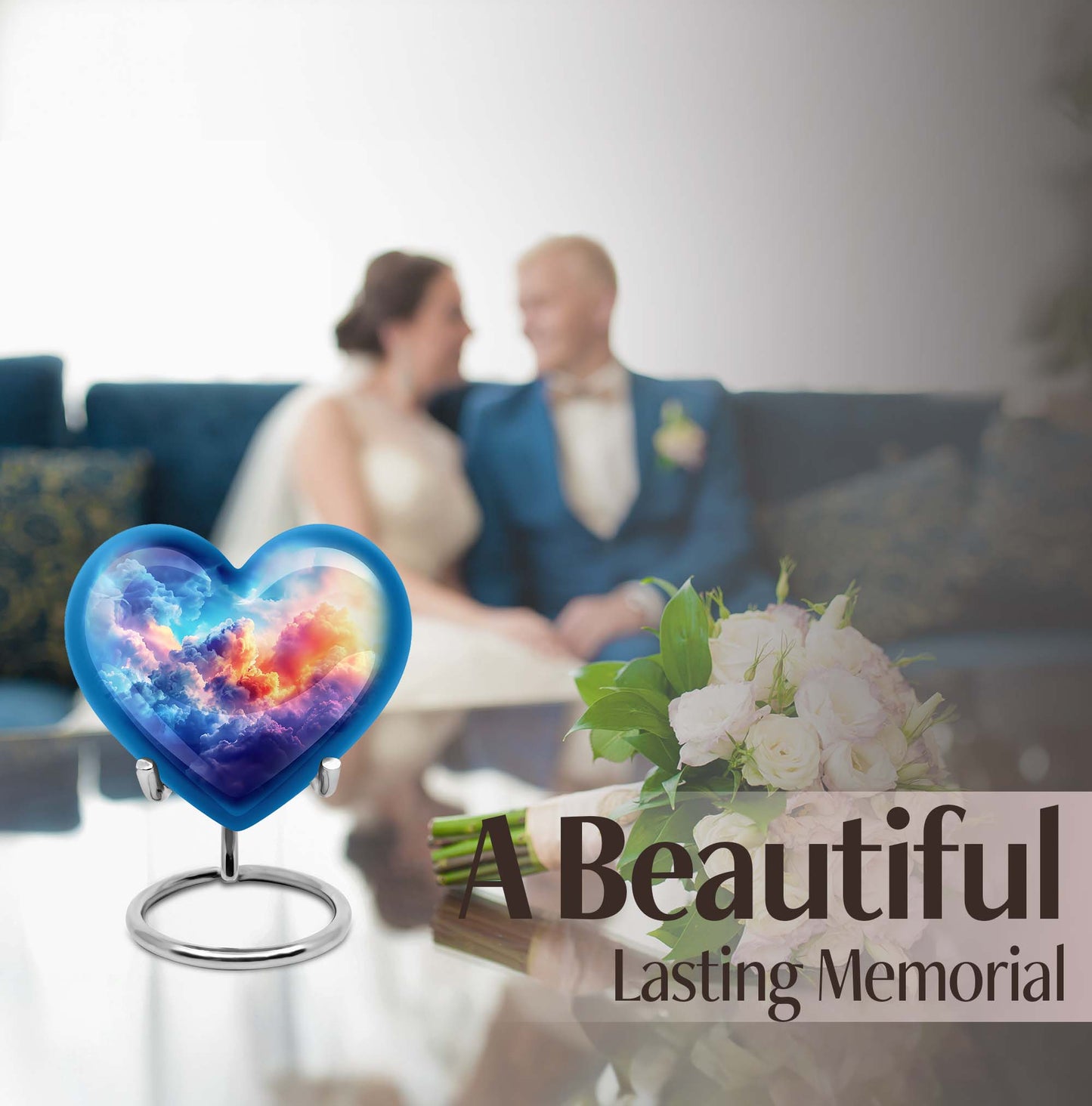 Clouds Heart urn