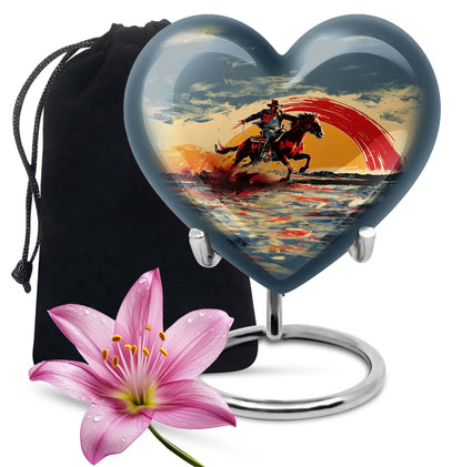 Cowboy Theme Large Urn 10 Inch