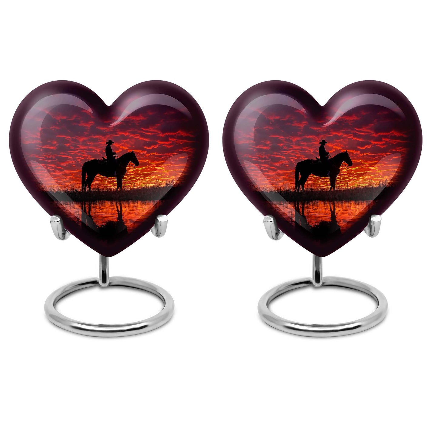 Cowboy Theme 3 Inch Keepsake Pack of 2