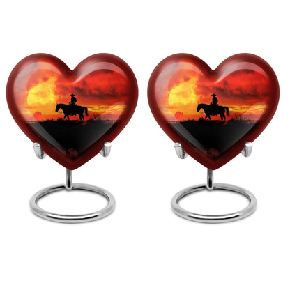 Cowboy Theme 3 Inch Keepsake Pack of 2