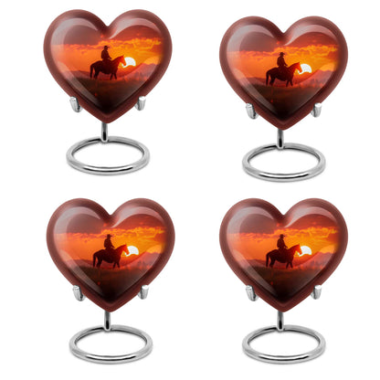Cowboy Theme 3 Inch Keepsake Pack of 4