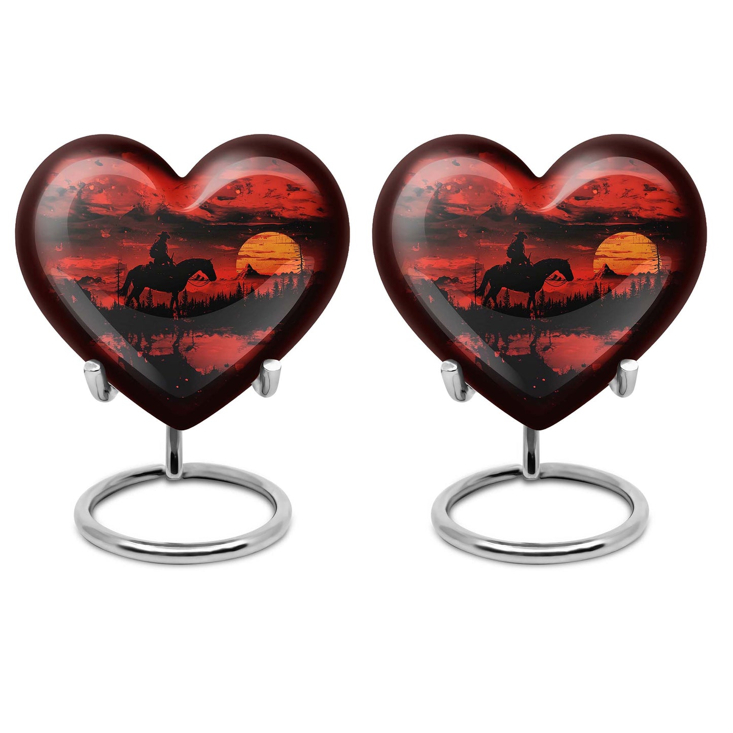 Cowboy Theme 3 Inch Keepsake Pack of 2