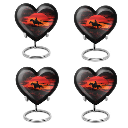 Cowboy Theme 3 Inch Keepsake Pack of 4