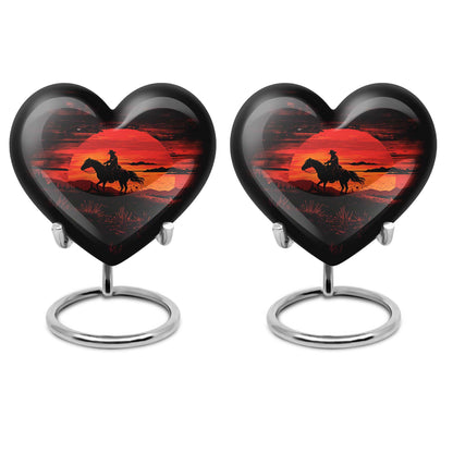 Cowboy Theme 3 Inch Keepsake Pack of 2