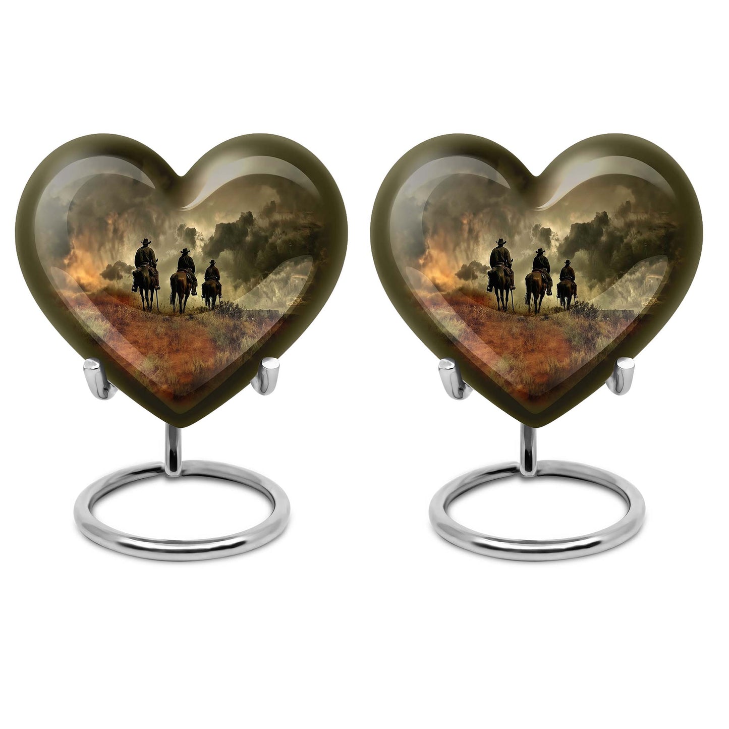 Cowboy Theme 3 Inch Keepsake Pack of 2