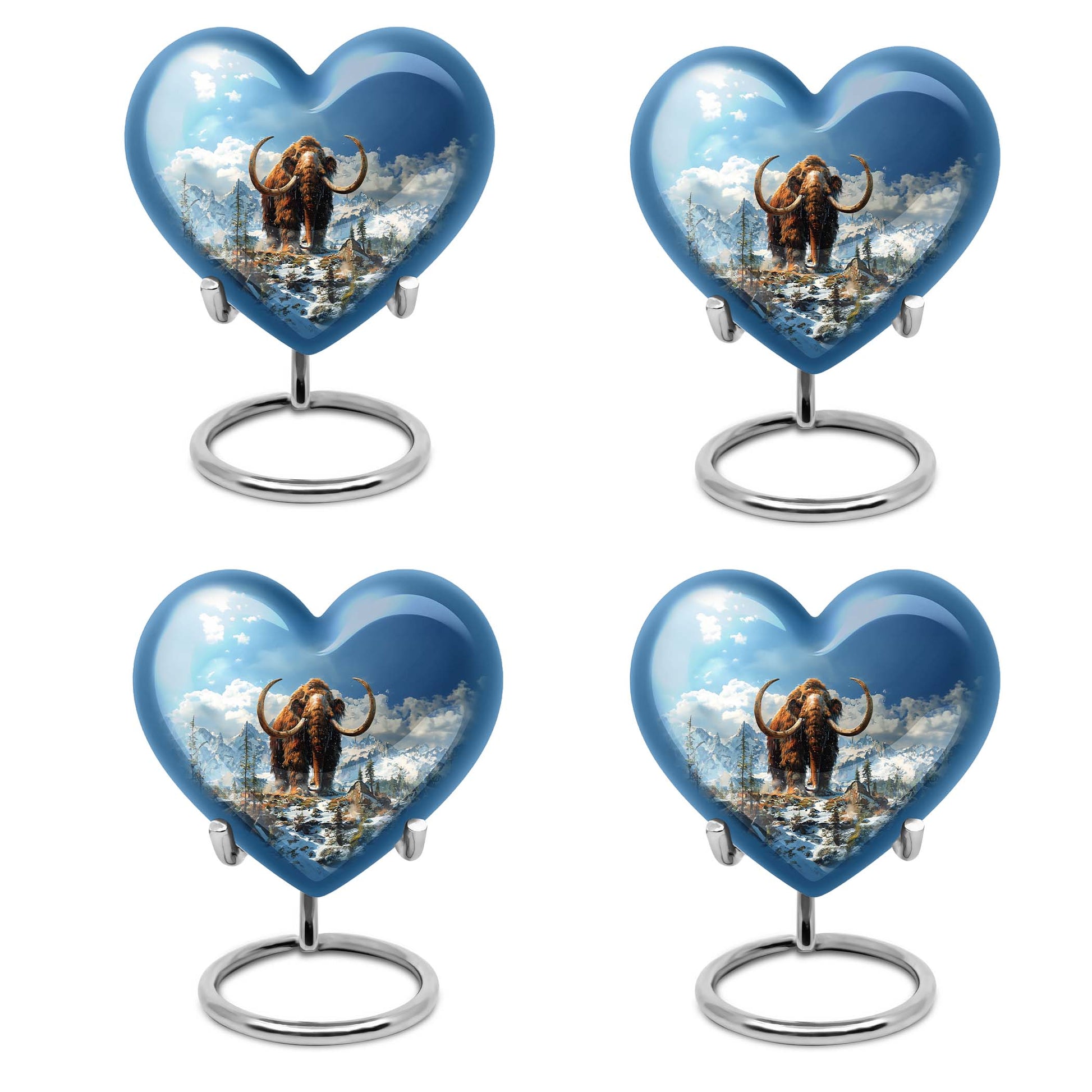 Mamoth Theme 3 Inch Keepsake Pack of 4