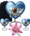 Mamoth Theme Large Urn With 2 Keepsake Urn