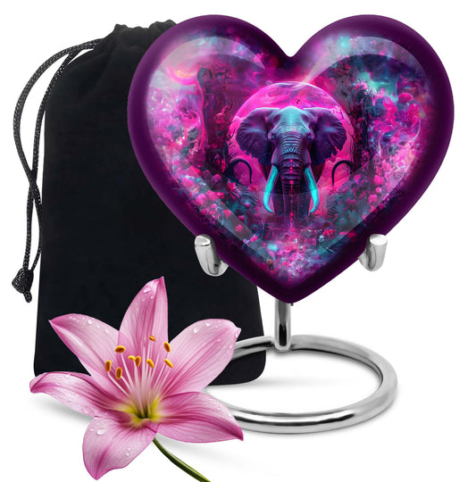 heart-shaped mammoth urn