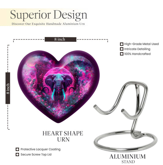 heart-shaped mammoth urn