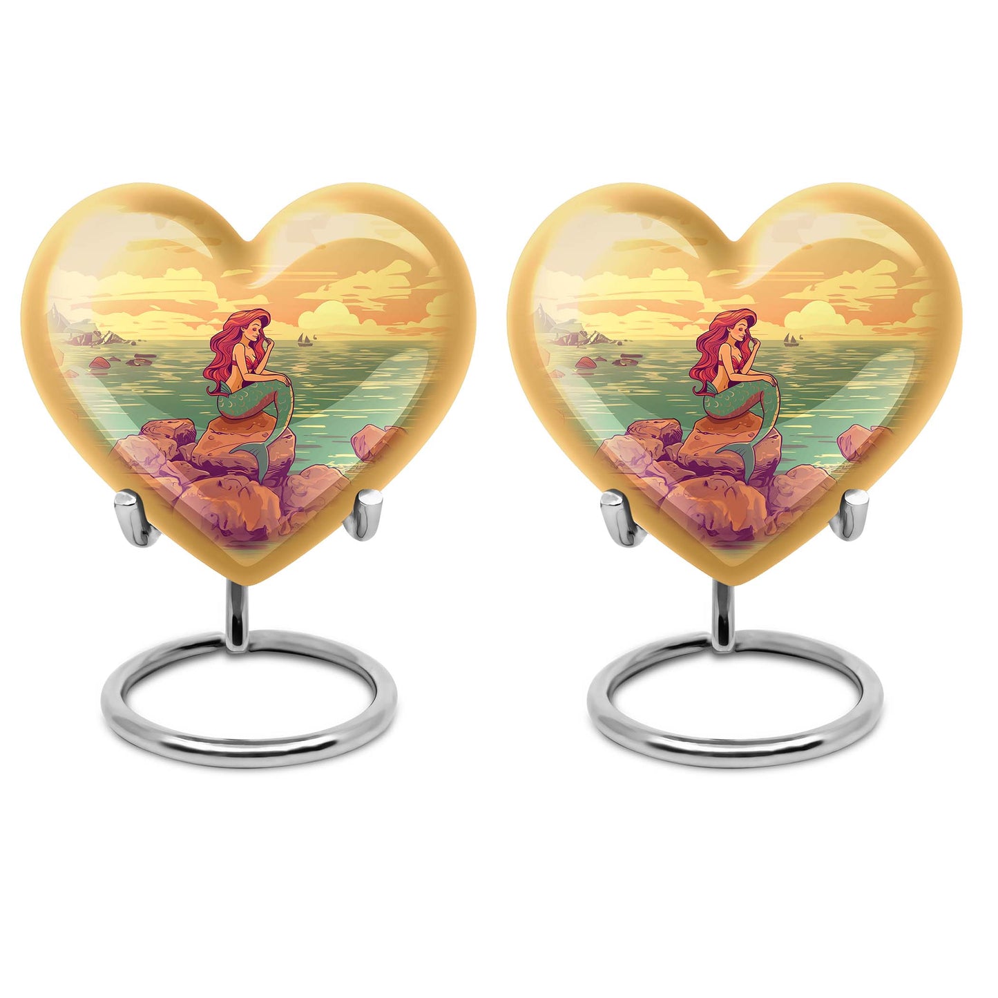 Heart-shaped Mermaid Urn