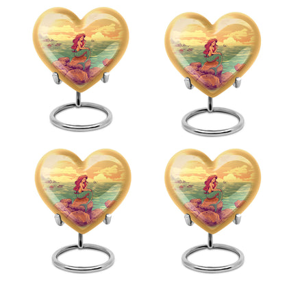 Heart-shaped Mermaid Urn
