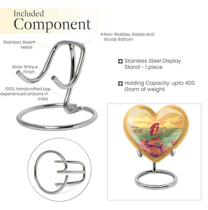 Heart-shaped Mermaid Urn