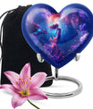 mermaid heart urn for women
