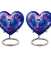 mermaid heart urn for women