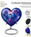 mermaid heart urn for women