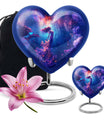 mermaid heart urn for women