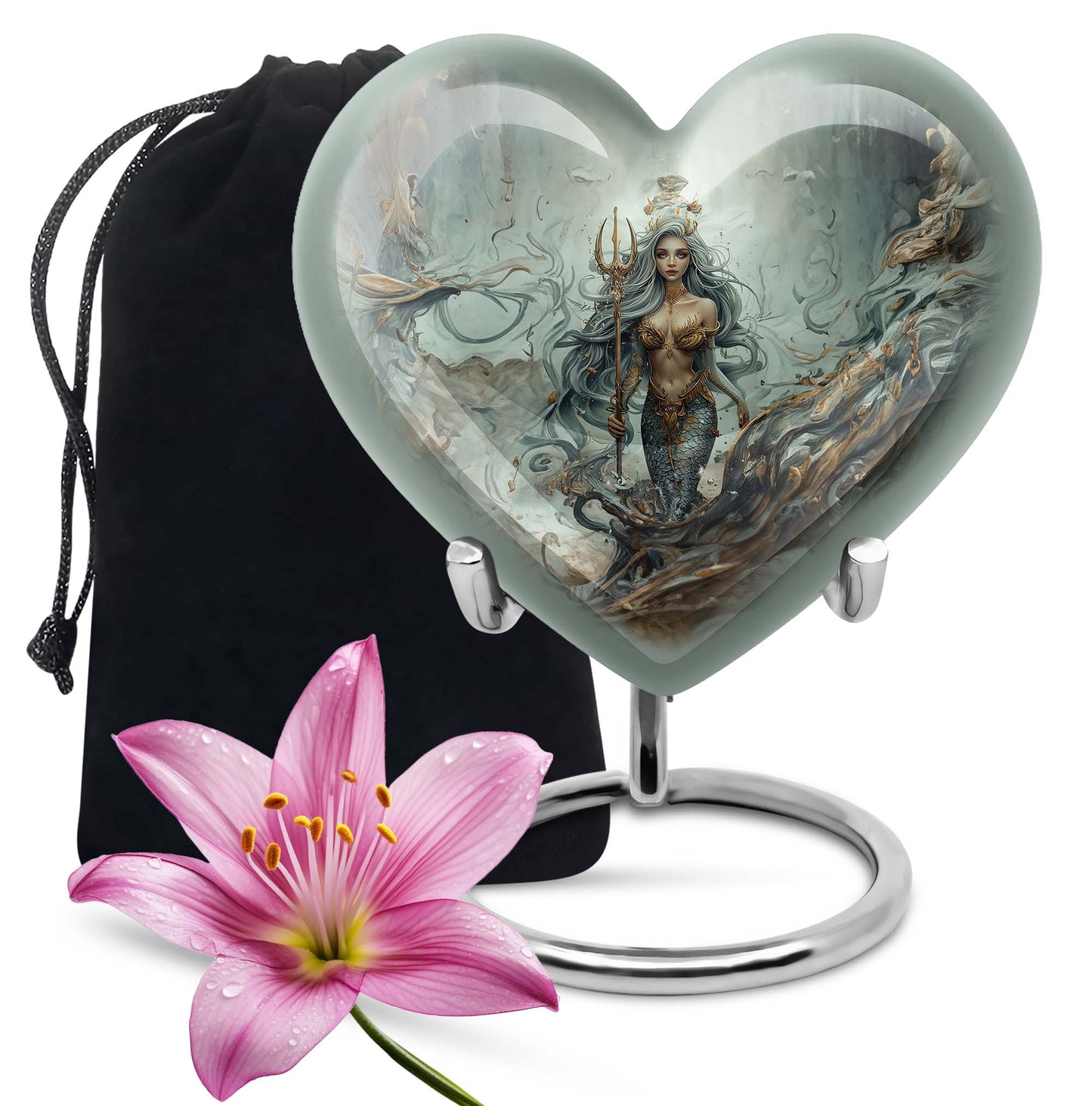 Mermaid Theme Large Urn 10 Inch