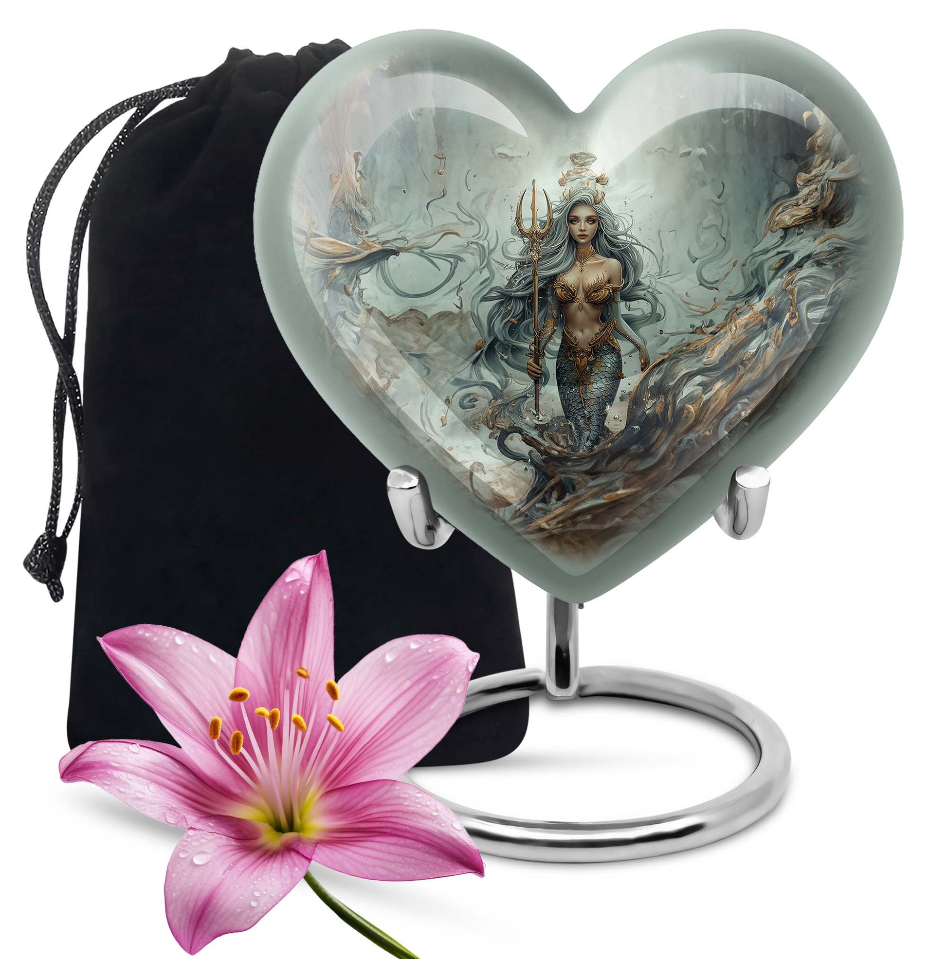 Mermaid Theme Large Urn 10 Inch