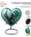 Mermaid Heart Cremation Urn for Women