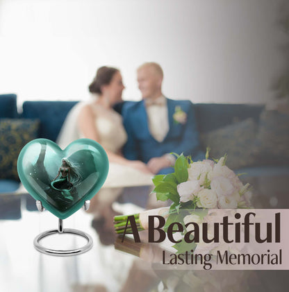 Mermaid Heart Cremation Urn for Women