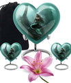 Mermaid Heart Cremation Urn for Women
