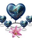 Heart shaped mermaid urn.