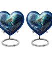 Heart shaped mermaid urn.
